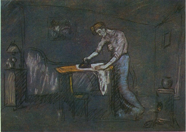 Picasso The room of the ironer 1904